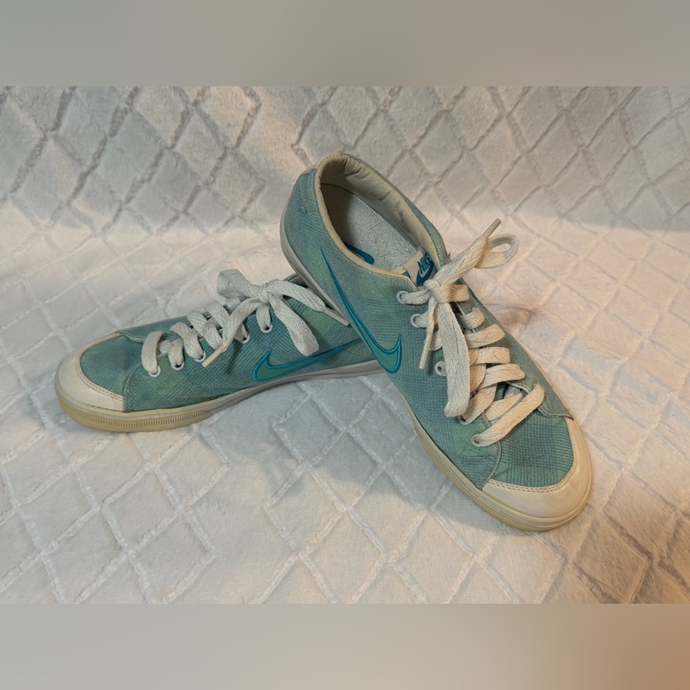 Nike Aqua and White Casual Shoes